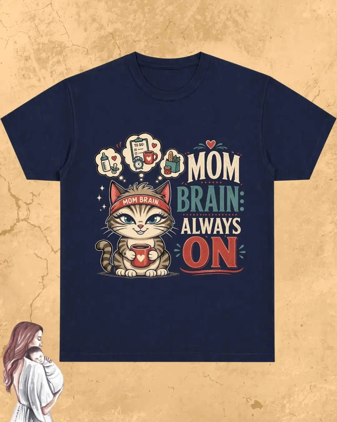 Purr Mom Cotton Tshirt Swiftsoul