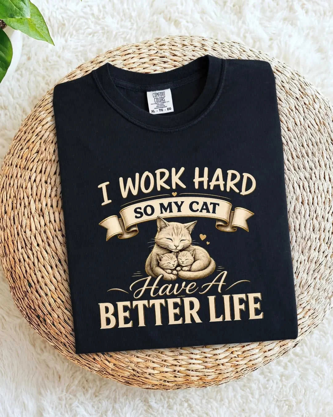 Purr Mom Cotton Tshirt Swiftsoul