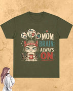 Purr Mom Cotton Tshirt Swiftsoul