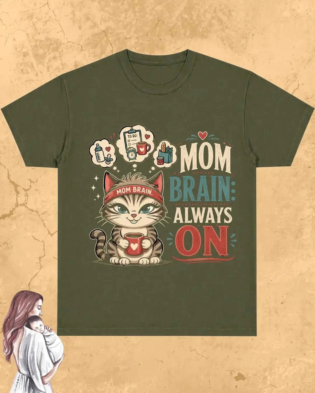 Purr Mom Cotton Tshirt Swiftsoul