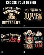 Purr Mom Cotton Tshirt Swiftsoul
