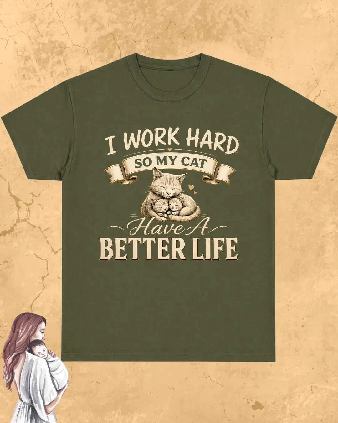 Purr Mom Cotton Tshirt Swiftsoul