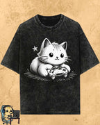 Purrfect Gamer Cotton Tshirt Billien LLC 