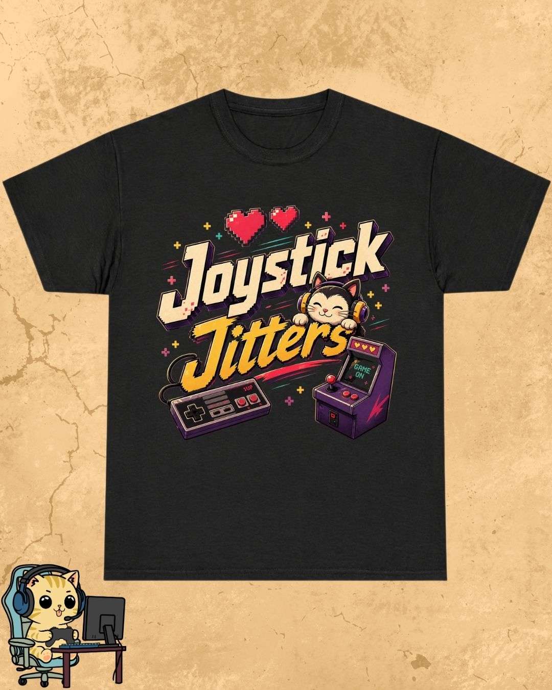 Purrfect Gamer Cotton Tshirt Billien LLC 