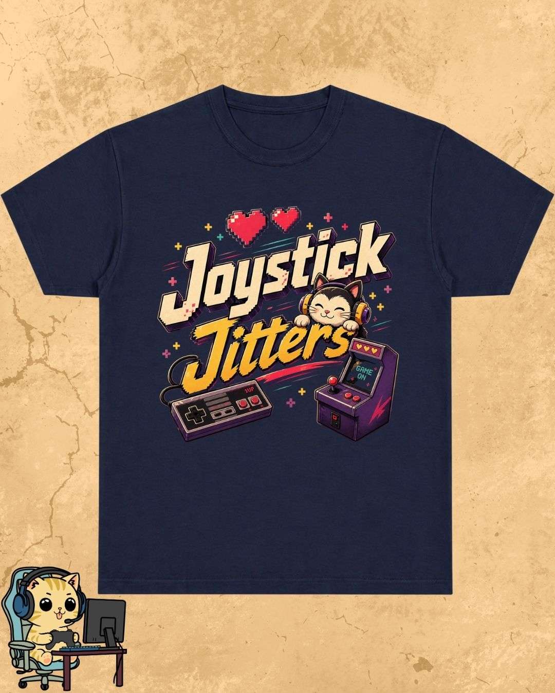Purrfect Gamer Cotton Tshirt Billien LLC 