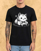Purrfect Gamer Cotton Tshirt Billien LLC 