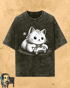 Purrfect Gamer Cotton Tshirt Billien LLC 