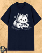 Purrfect Gamer Cotton Tshirt Billien LLC 