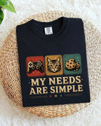Purrfect Gamer Cotton Tshirt Swiftsoul