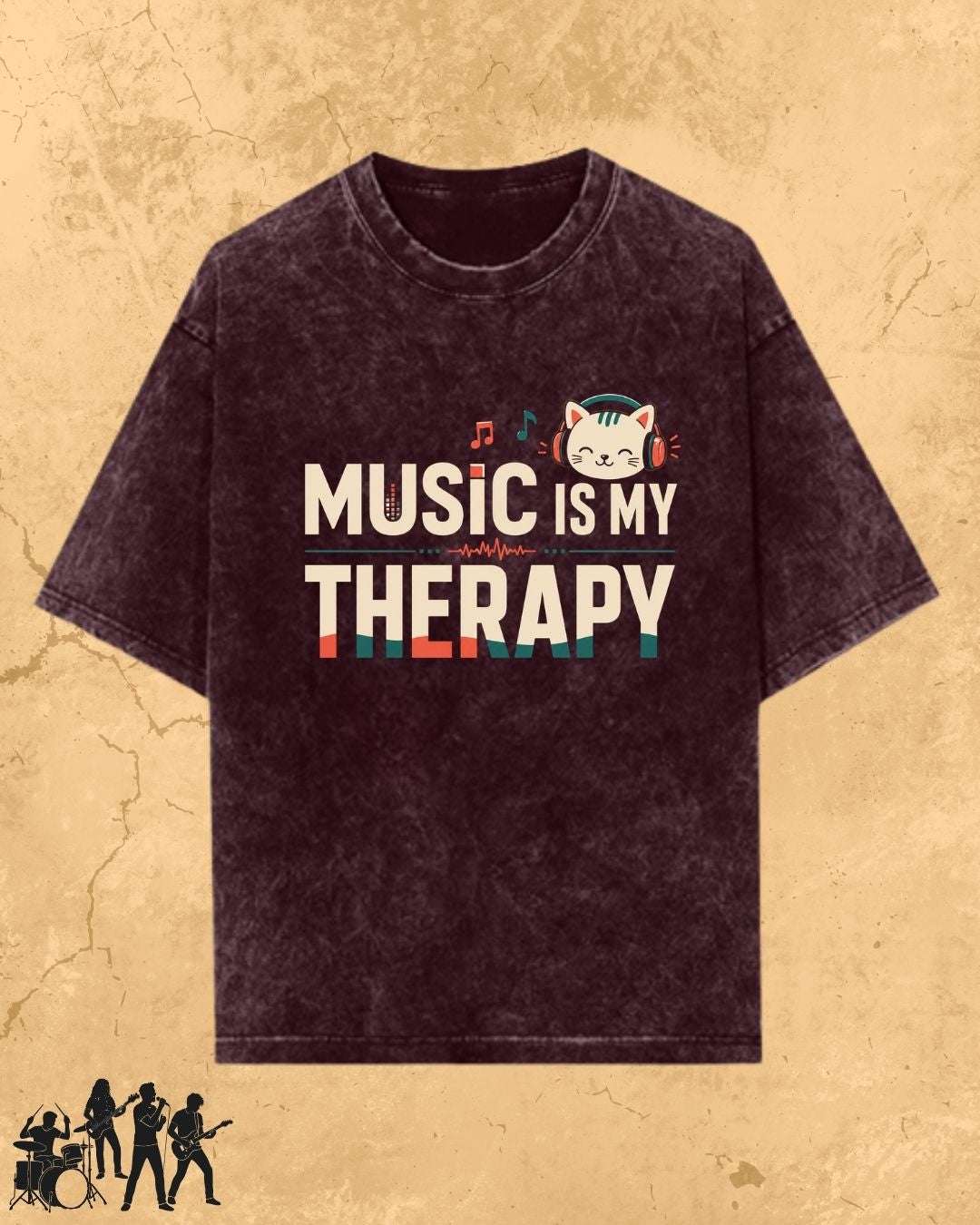 Purrfect Groove Cotton Tee Billien LLC 
