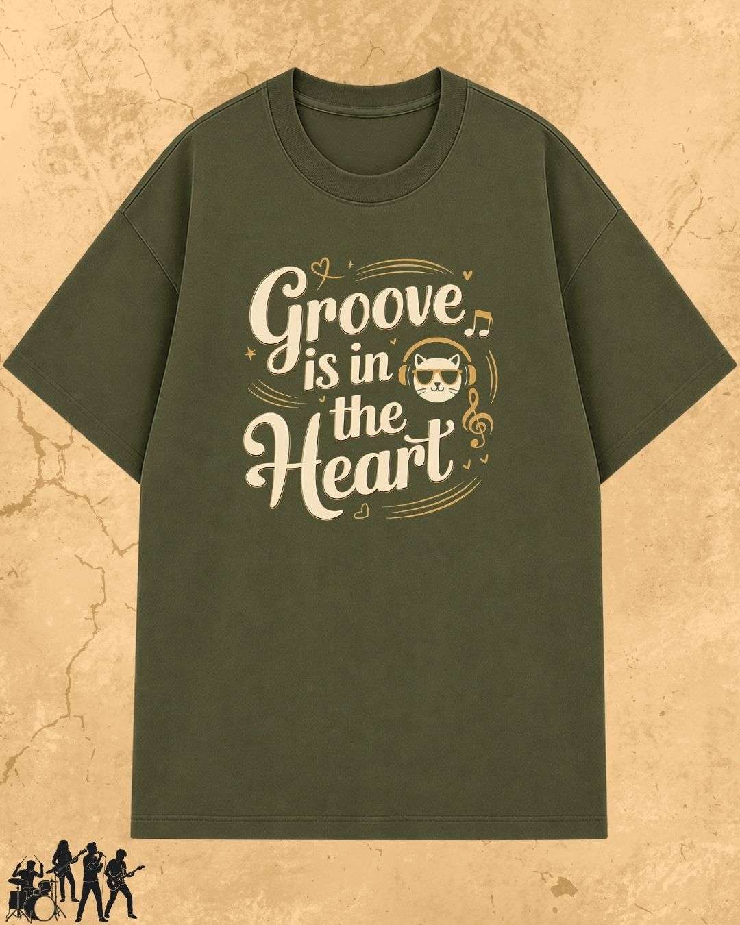 Purrfect Groove Cotton Tee Billien LLC 