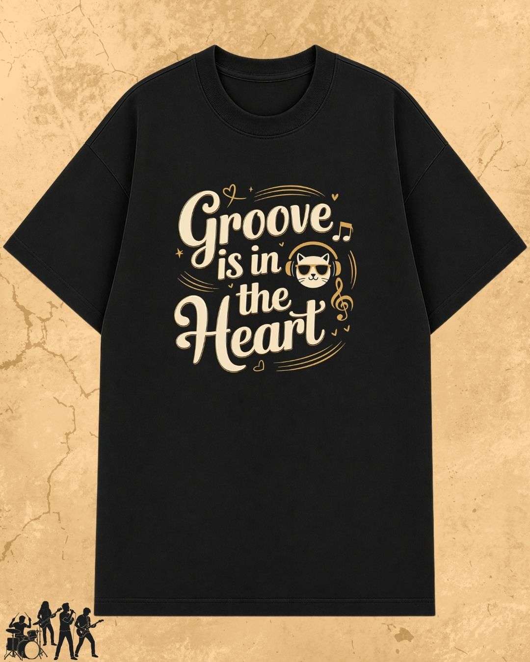 Purrfect Groove Cotton Tee Billien LLC 