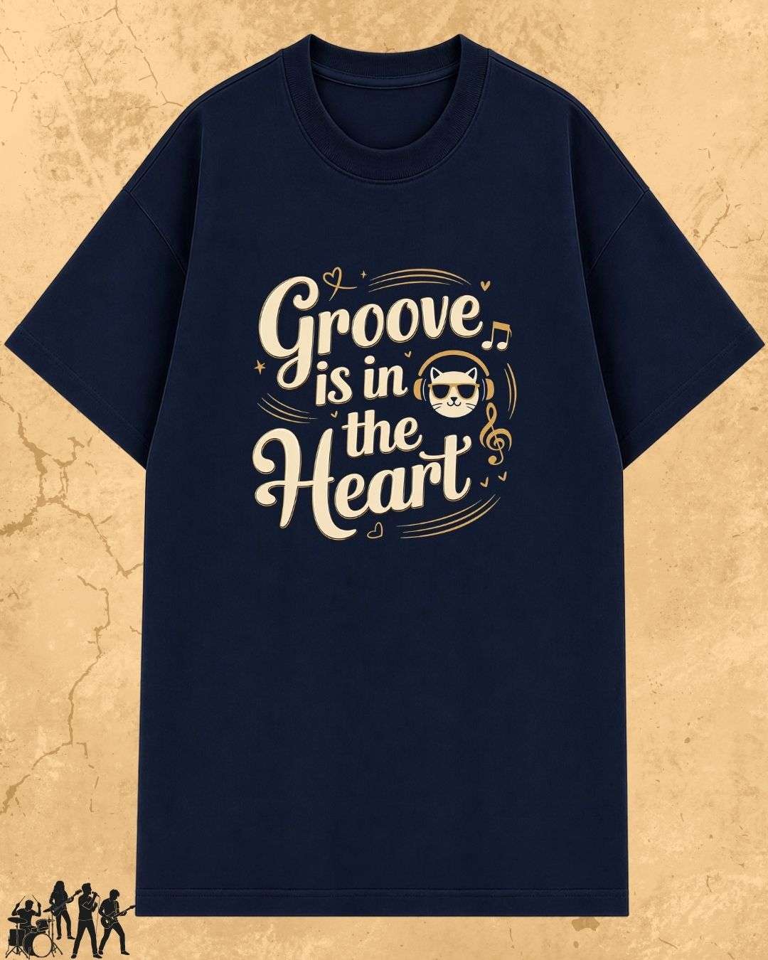 Purrfect Groove Cotton Tee Billien LLC 