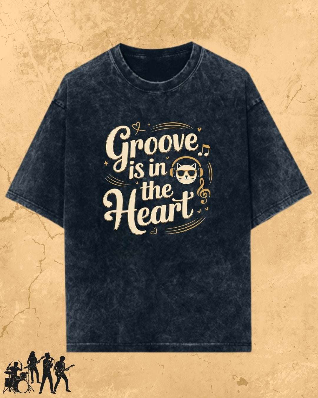 Purrfect Groove Cotton Tee Billien LLC 