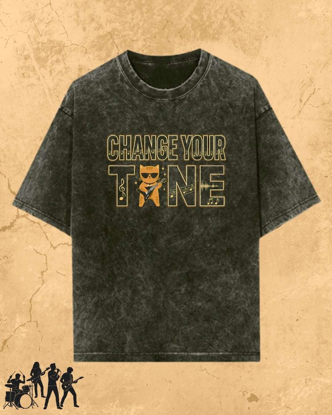 Purrfect Groove Cotton Tee Billien LLC 
