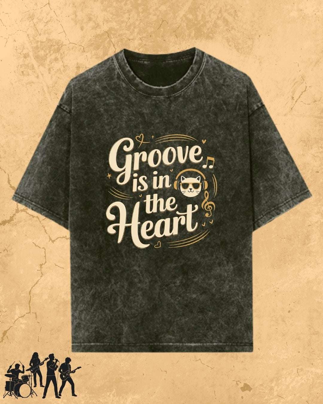 Purrfect Groove Cotton Tee Billien LLC 