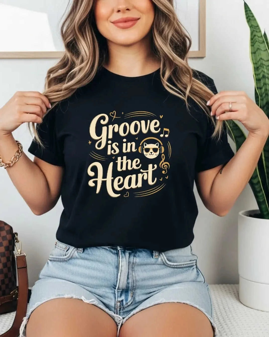 Purrfect Grove Cotton Tshirt Swiftsoul