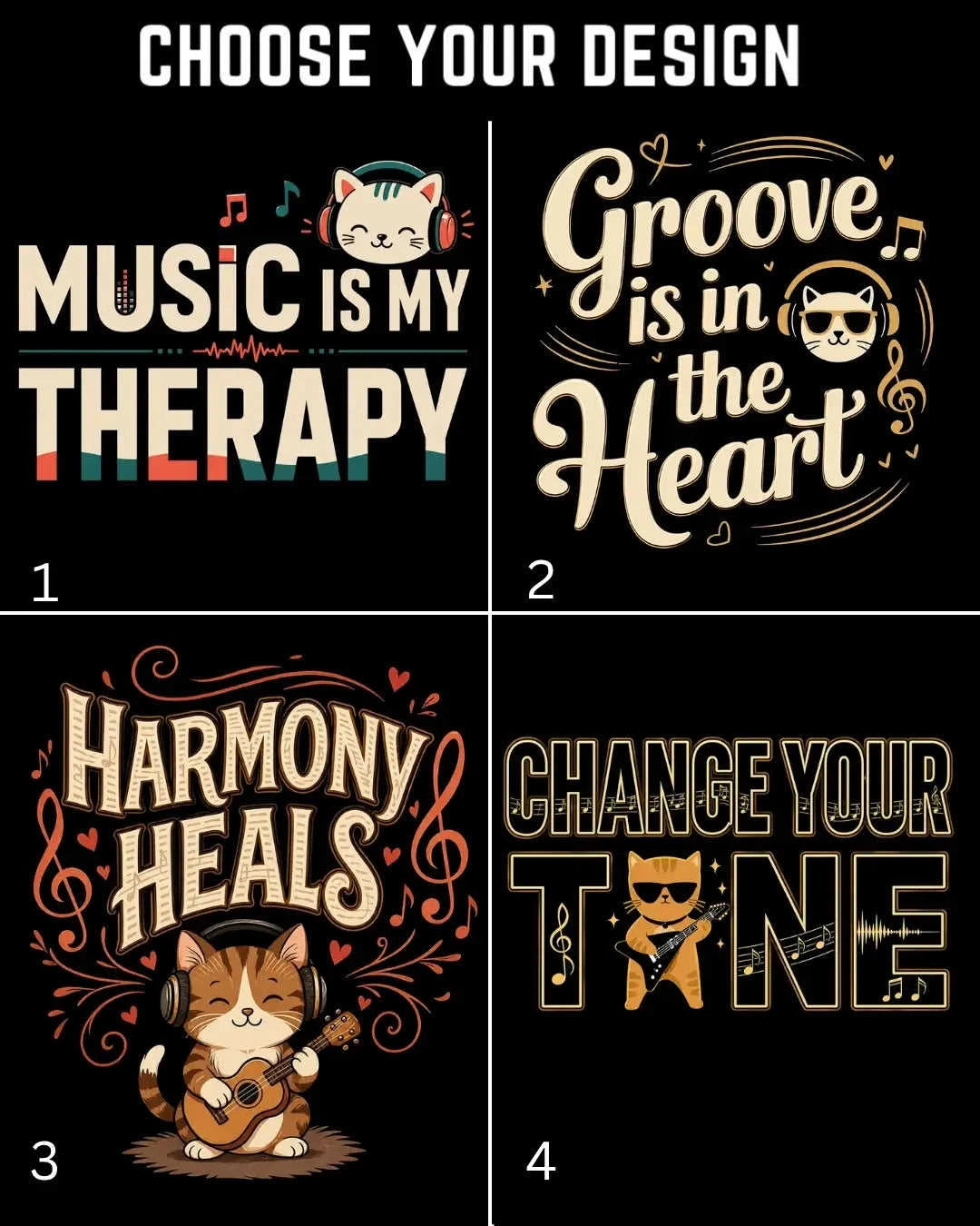 Purrfect Grove Cotton Tshirt Swiftsoul