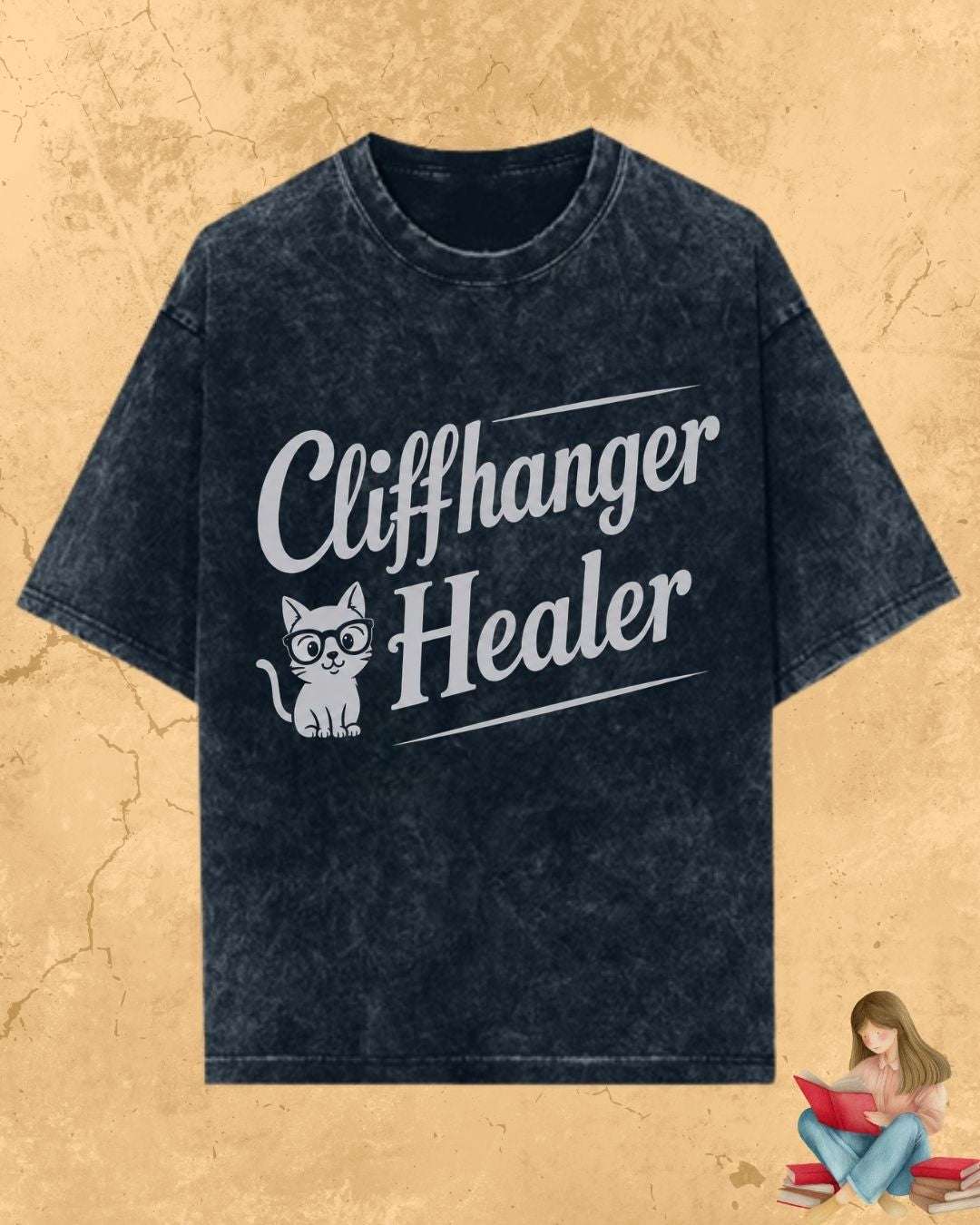 Purrfect Reader Cotton Tshirt Billien LLC 