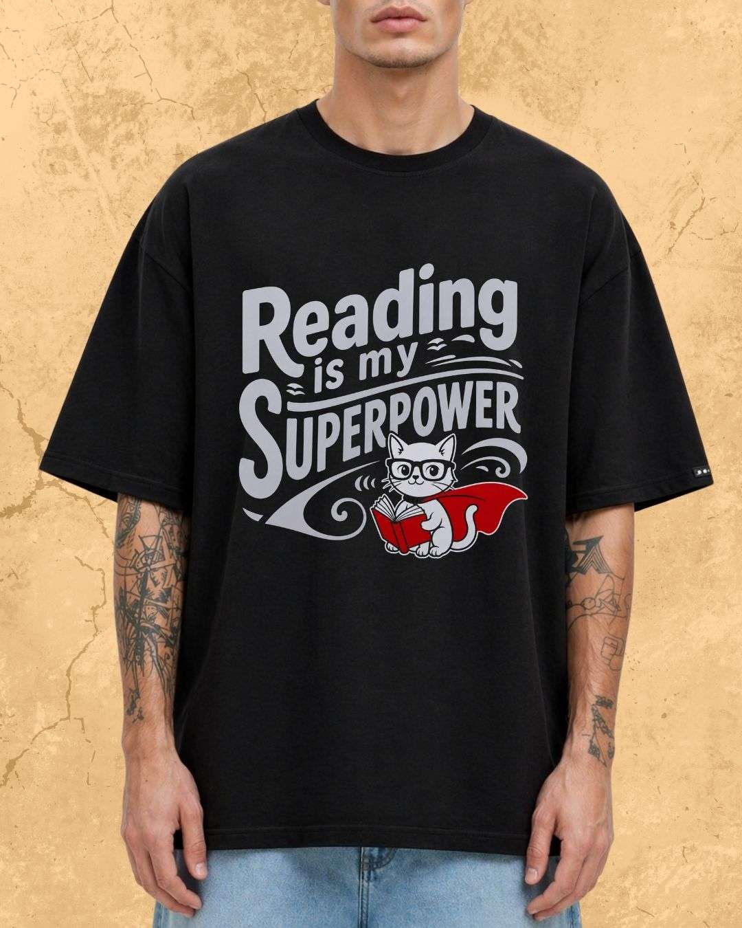 Purrfect Reader Cotton Tshirt Billien LLC 