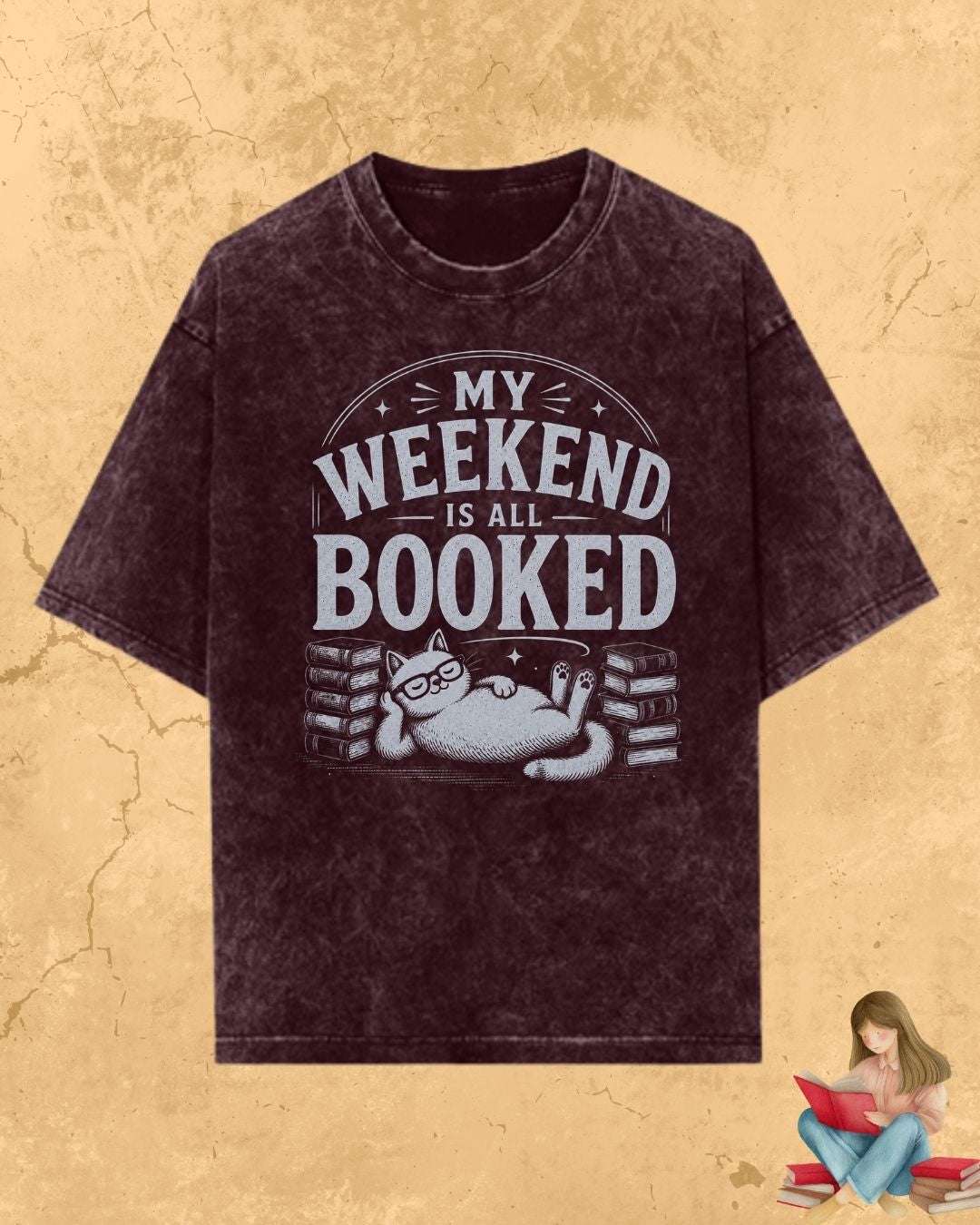 Purrfect Reader Cotton Tshirt Billien LLC 