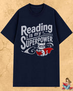 Purrfect Reader Cotton Tshirt Billien LLC 