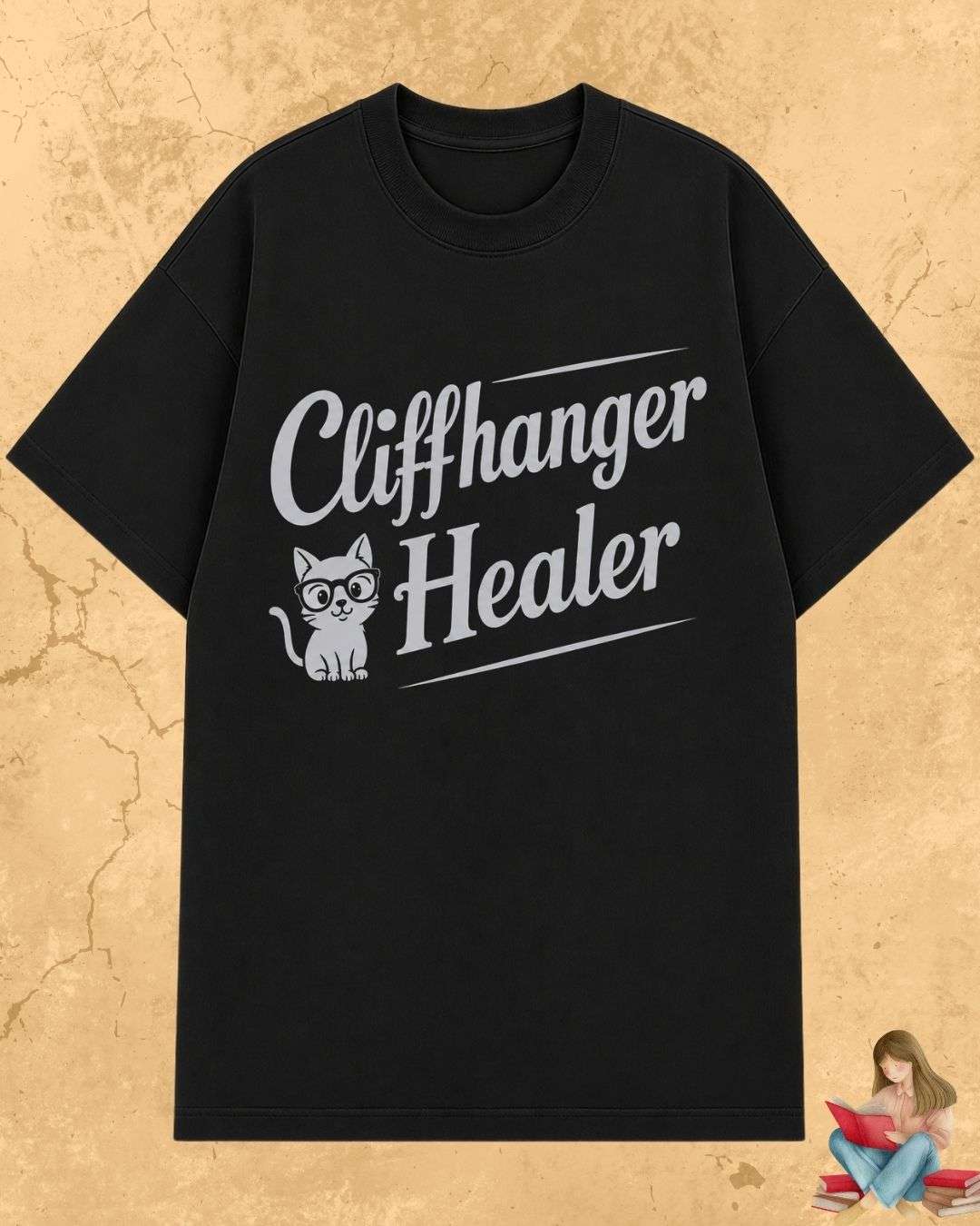 Purrfect Reader Cotton Tshirt Billien LLC 