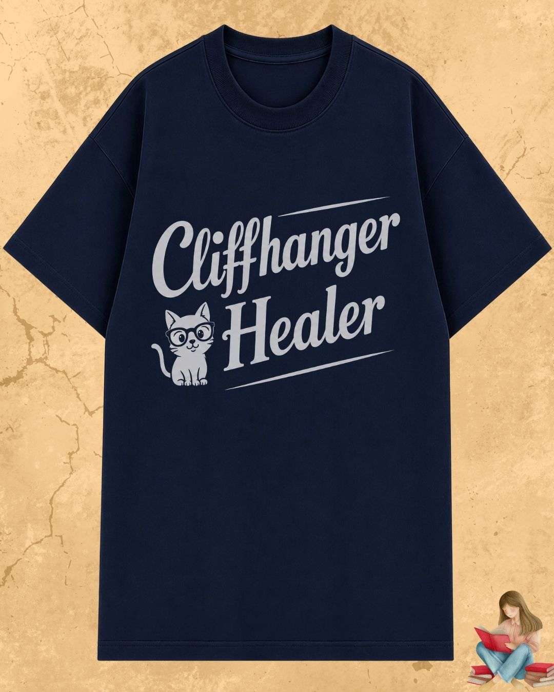 Purrfect Reader Cotton Tshirt Billien LLC 