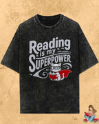 Purrfect Reader Cotton Tshirt Billien LLC 
