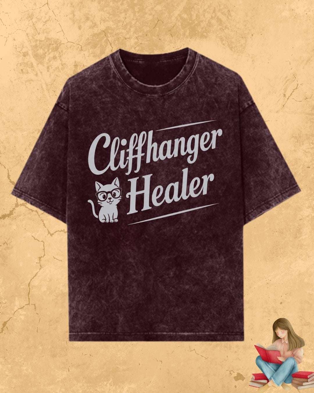 Purrfect Reader Cotton Tshirt Billien LLC 