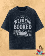 Purrfect Reader Cotton Tshirt Billien LLC 