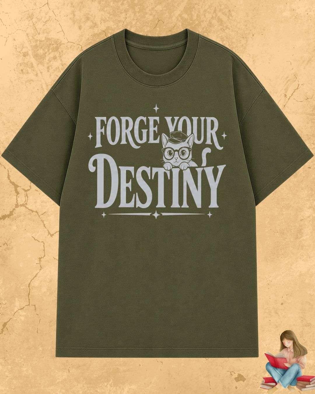 Purrfect Reader Cotton Tshirt Billien LLC 