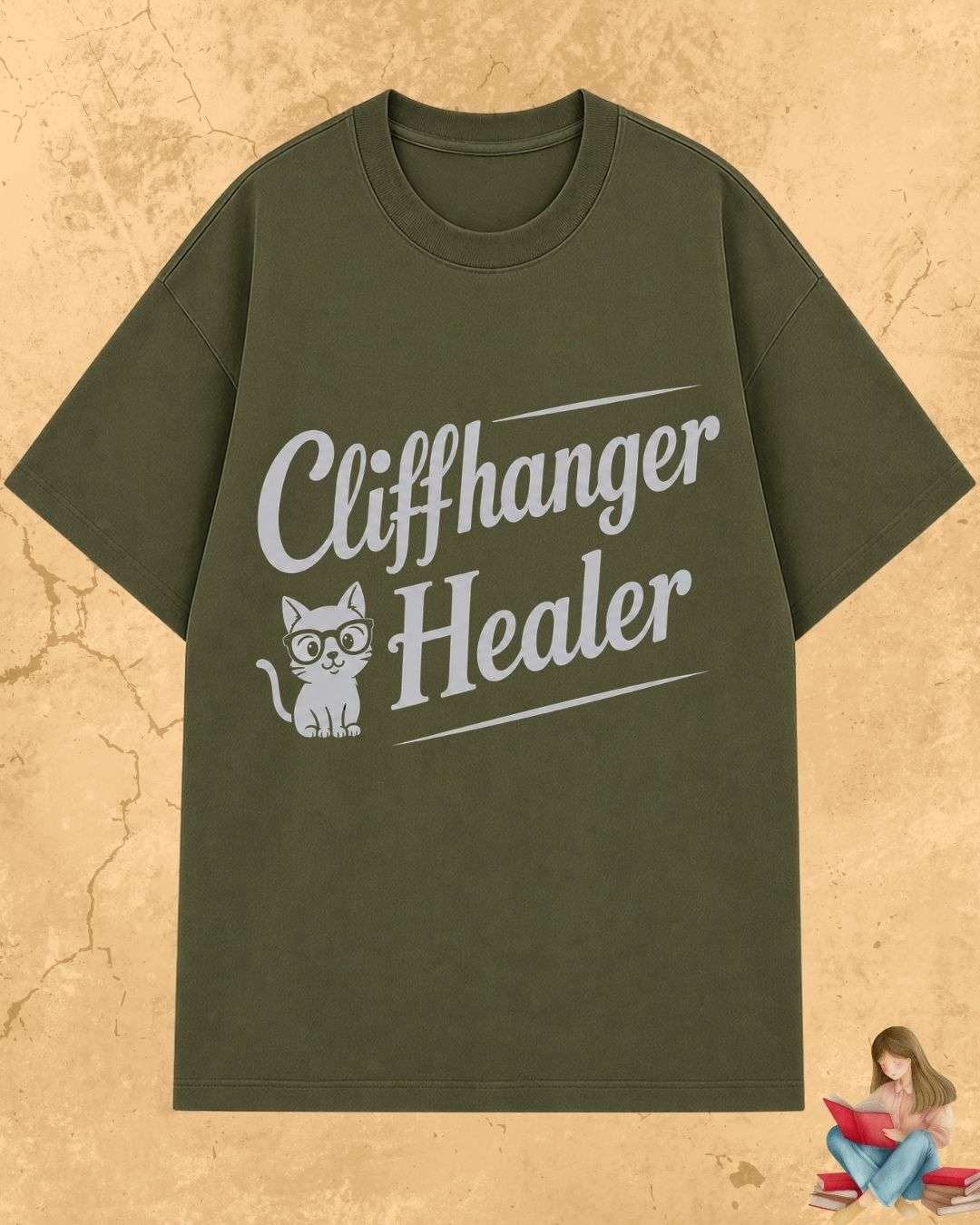 Purrfect Reader Cotton Tshirt Billien LLC 