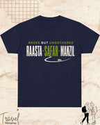 Raasta Safar Manzil Travel Cotton Tshirt Swiftsoul 