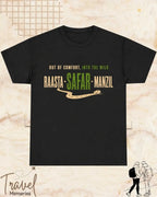 Raasta Safar Manzil Travel Cotton Tshirt Swiftsoul