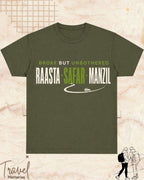 Raasta Safar Manzil Travel Cotton Tshirt Swiftsoul 
