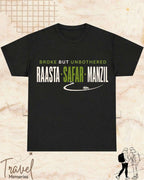 Raasta Safar Manzil Travel Cotton Tshirt Swiftsoul 