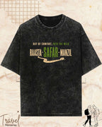 Raasta Safar Manzil Travel Cotton Tshirt Swiftsoul 