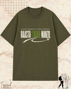 Raasta Safar Manzil Travel Cotton Tshirt Swiftsoul 