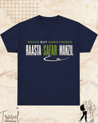 Raasta Safar Manzil Travel Cotton Tshirt Swiftsoul