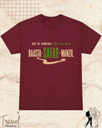 Raasta Safar Manzil Travel Cotton Tshirt Swiftsoul 