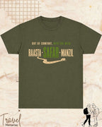 Raasta Safar Manzil Travel Cotton Tshirt Swiftsoul 