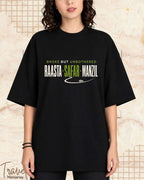 Raasta Safar Manzil Travel Cotton Tshirt Swiftsoul 