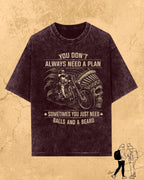Rebel Beard Motorcycle Cotton Tshirt