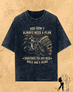 Rebel Beard Motorcycle Cotton Tshirt