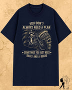 Rebel Beard Motorcycle Cotton Tshirt