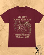 Rebel Beard Motorcycle Cotton Tshirt Swiftsoul