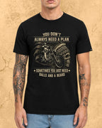 Rebel Beard Motorcycle Cotton Tshirt Swiftsoul