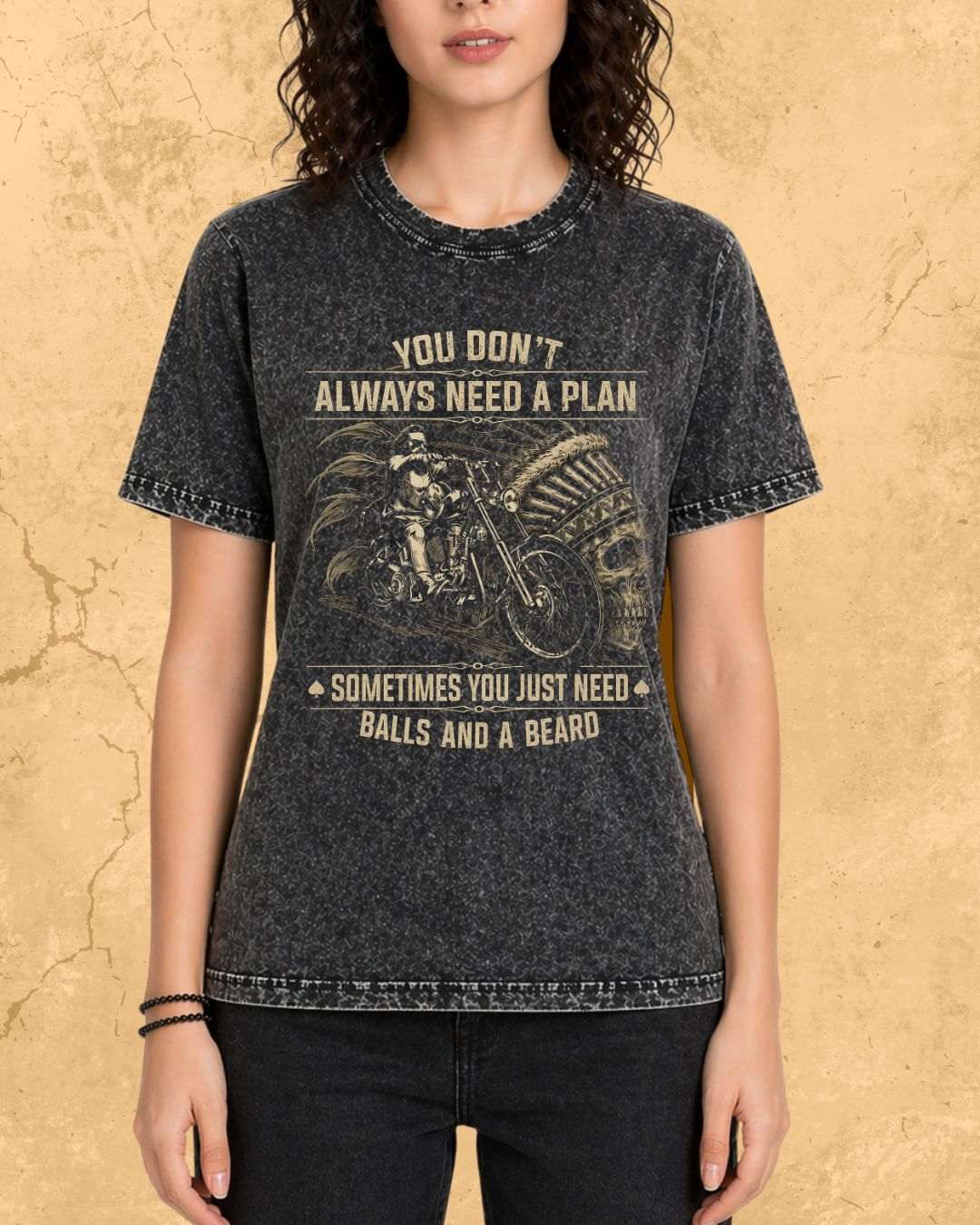 Rebel Beard Motorcycle Cotton Tshirt