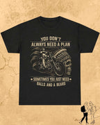 Rebel Beard Motorcycle Cotton Tshirt
